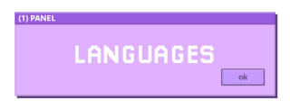 Languages Panel from Cute Retro Windows Panels Theme.
